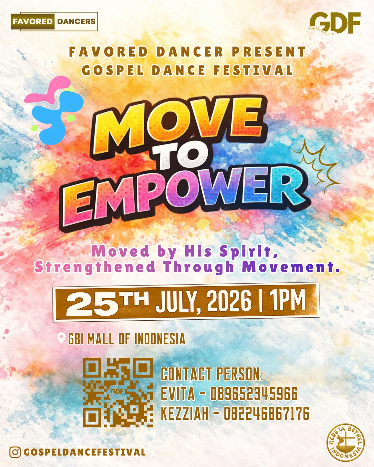 Gospel Dance Festival 2026 Flyer